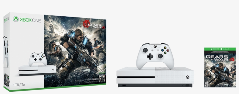 Microsoft Adds Two More Xbox One S Bundles - Xbox 1 S Gears Of War 4, transparent png download