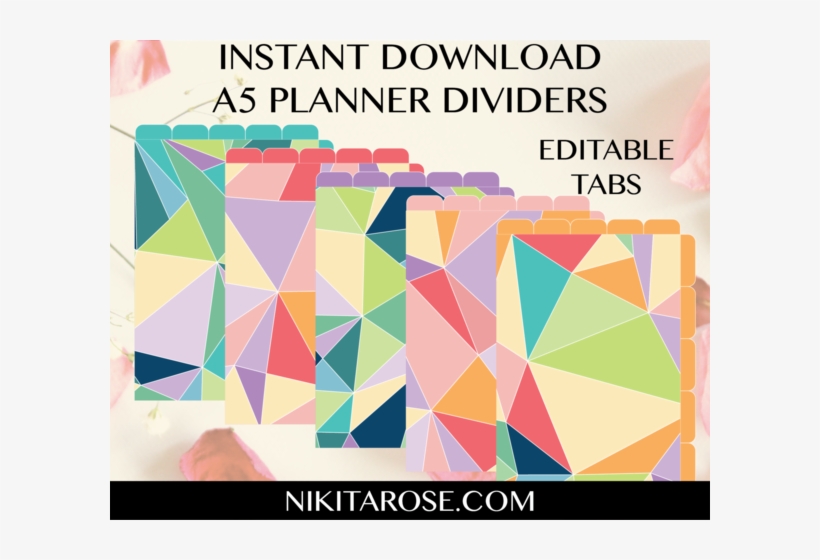 A5 Dividers - Geometry, transparent png download