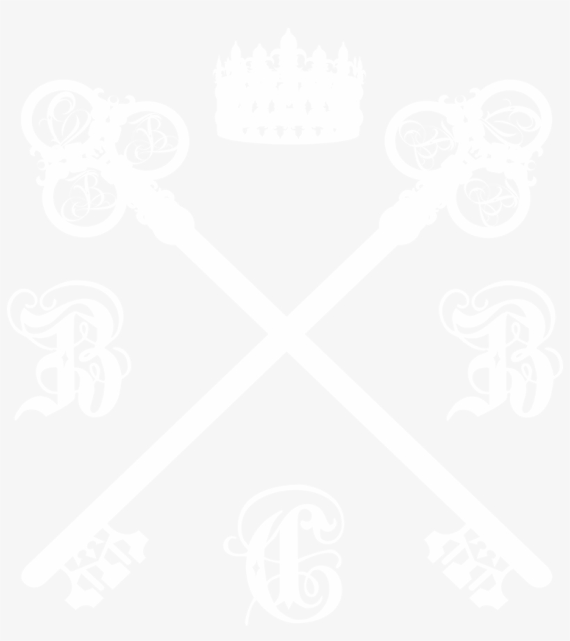 Keys And Crown Only White, transparent png download