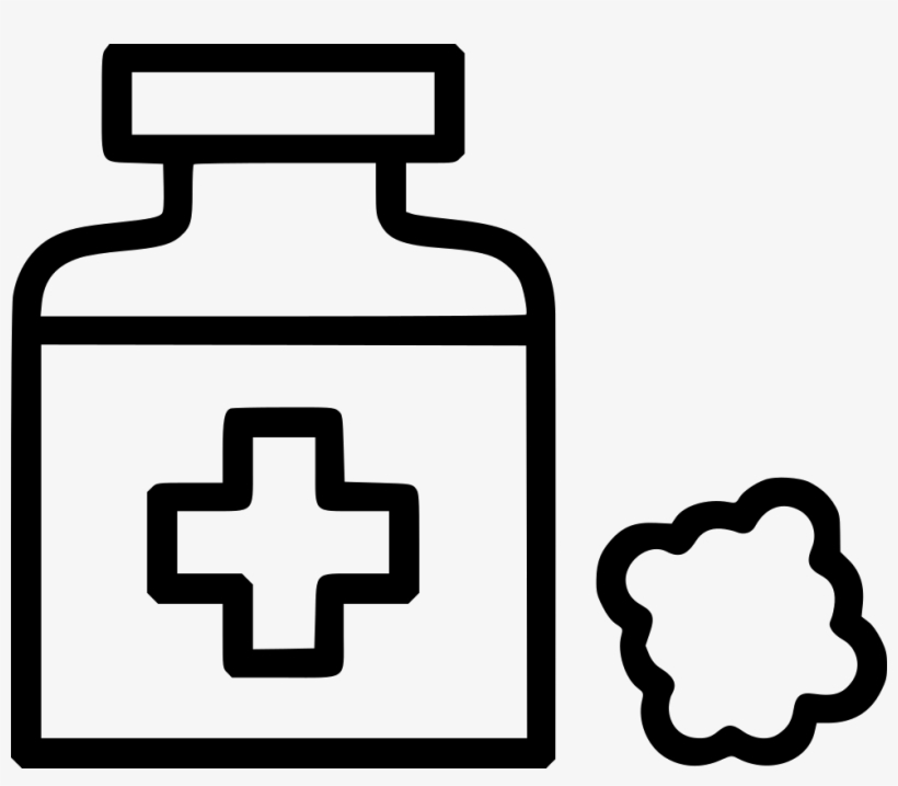 Medical Treatment Pill Bottle Medicine Spirit Comments - Black And White Nurse Hat Clipart, transparent png download