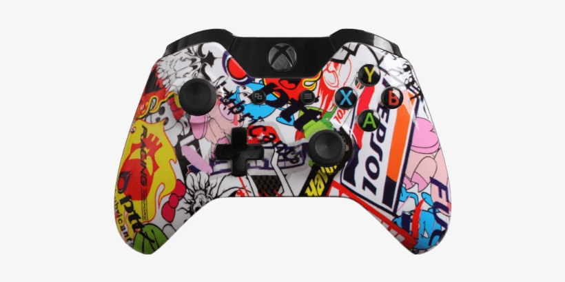 Sticker Bomb Modded Xbox One Controller - Sticker Bomb Xbox One, transparent png download