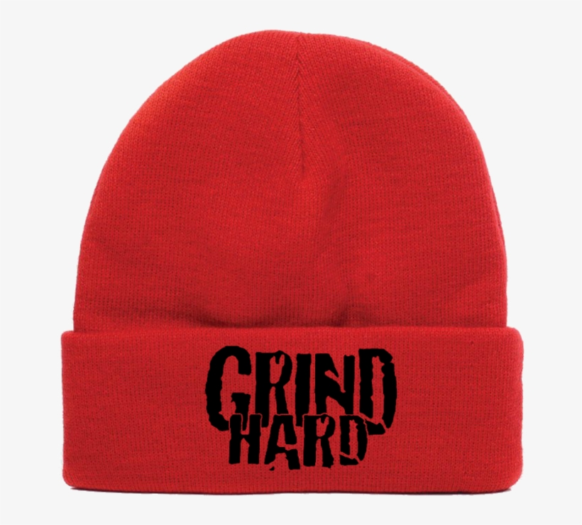 Red Grind Hard Beanie, transparent png download