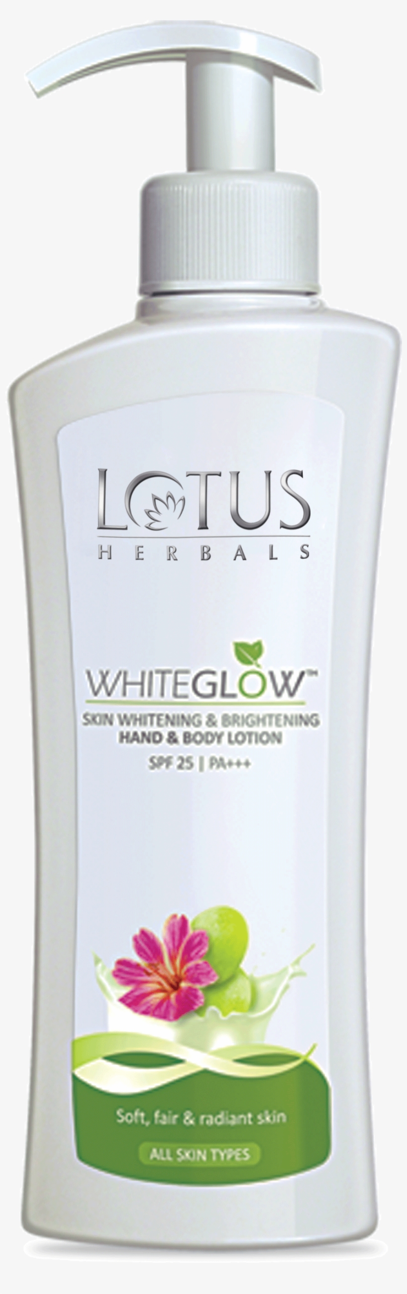 Lotus Herbal White Glow Spf 25 Hand & Body Lotion 300, transparent png download