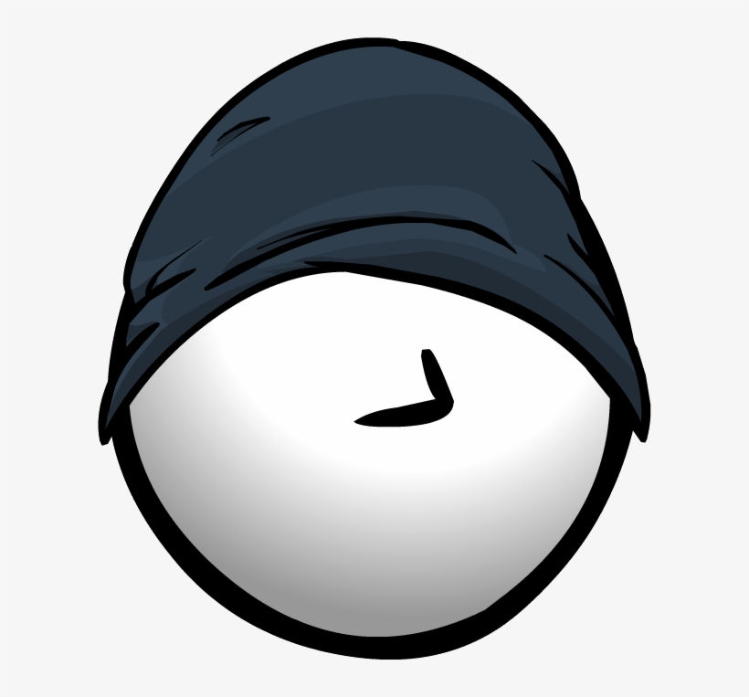 Dark Blue Beanie - Club Penguin Beanie, transparent png download