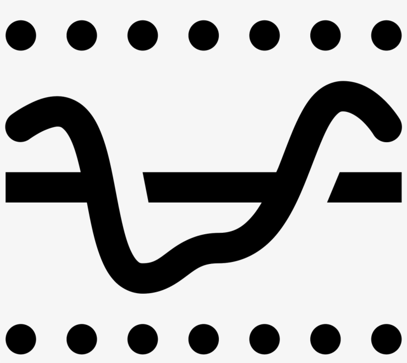 It Is A Logo With A Dotted Line On The Top And, transparent png download