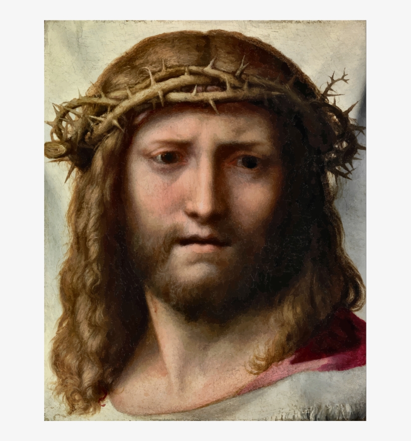Medium Image - Correggio Head Of Christ, transparent png download