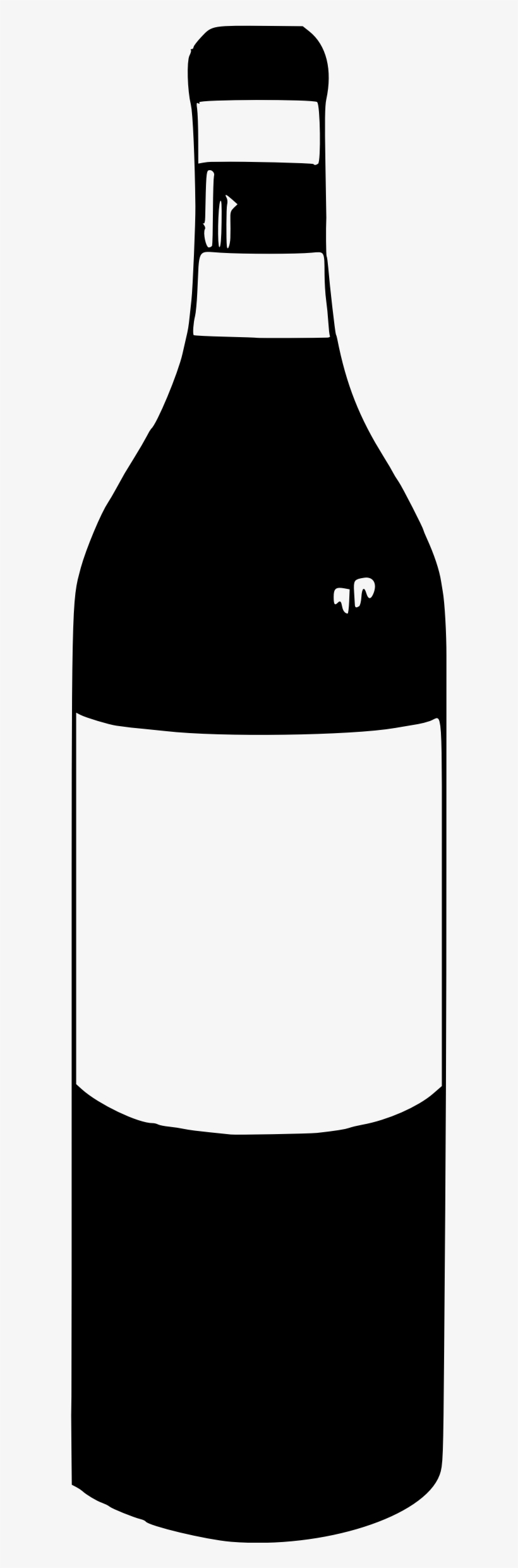 Bottle Black And White Png - Wine Bottle Image Clipart, transparent png download