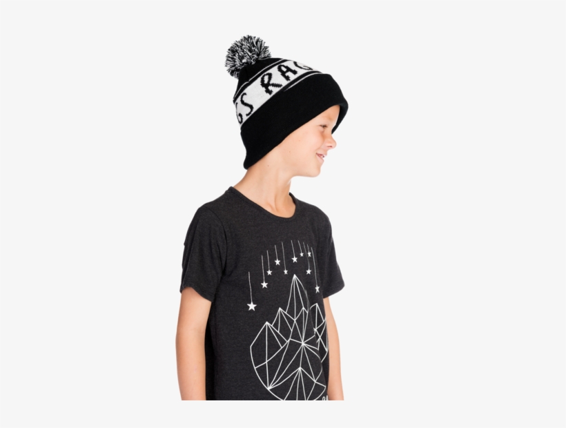 Kids Pom Beanie - Beanie, transparent png download