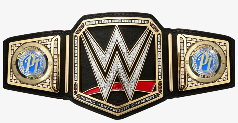 Belt Aj Styles Wwe World Championship Sideplates, transparent png download