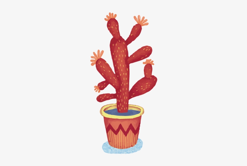 Cactaceae Drawing Succulent Plant Watercolor Painting - Jessica Hj Lee, transparent png download