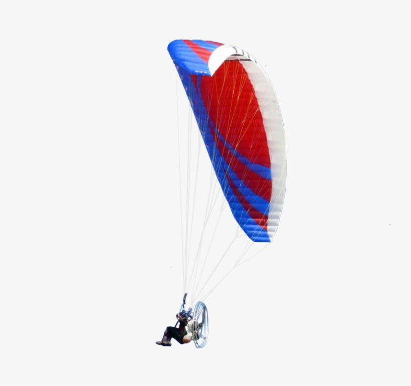 Skydiver Cutout Blue Red Parachute By Me - Paragliding Cutout, transparent png download