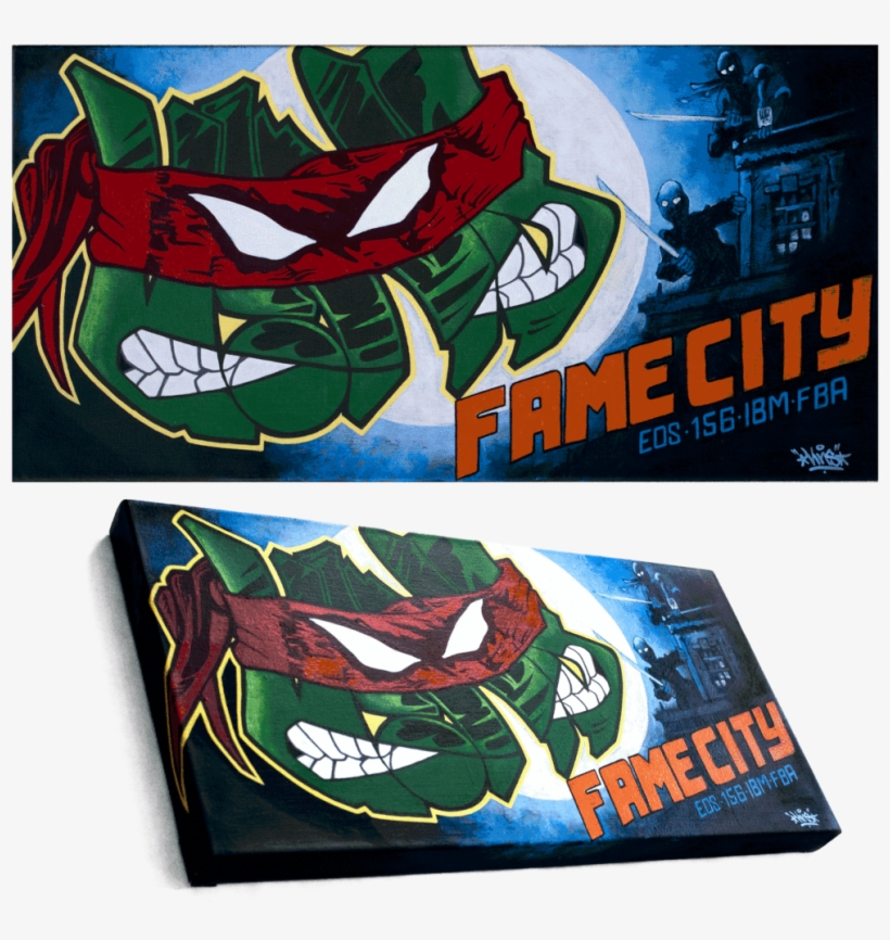 Foot Clan Canvas - Foot Clan, transparent png download