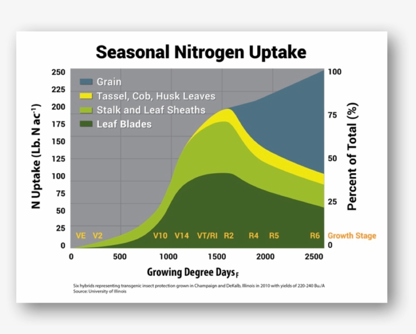 Corn Takes Up Four To Eight Pounds Of Nitrogen Per - Nitrogen, transparent png download