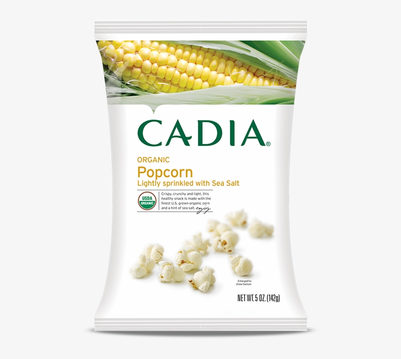 Our Organic Corn Is Grown In The U - Cadia Light Salted Popcorn, transparent png download