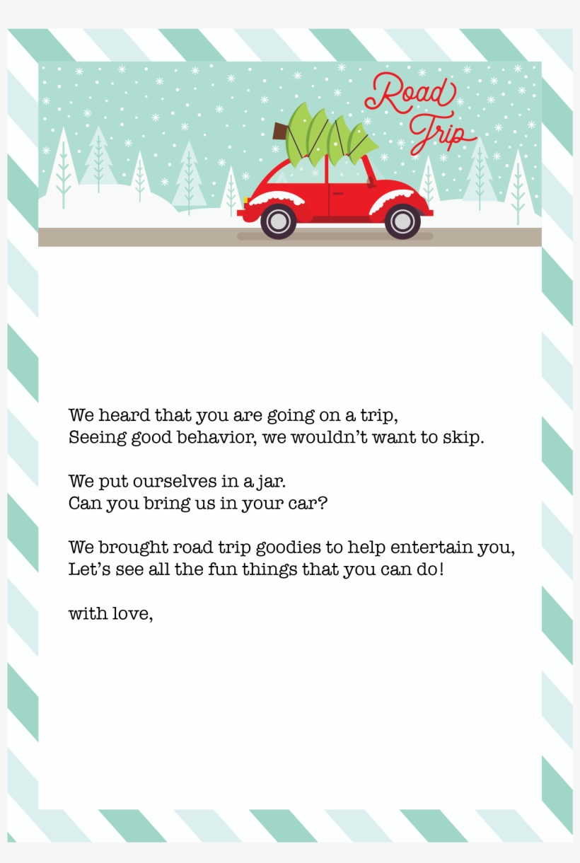Free Printable Download For Elf On The Shelf -travel - City Car, transparent png download
