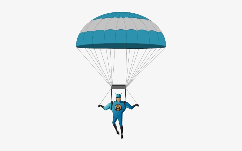 Parachute Blue Big - Blog, transparent png download
