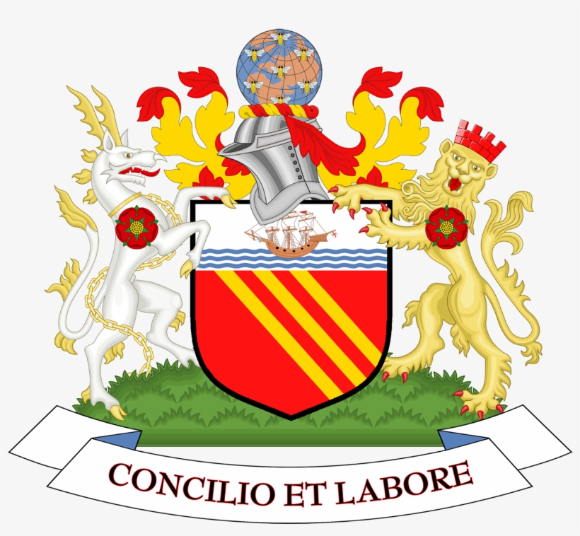 Coat Of Arms Of Manchester City Council - Man Utd Coat Of Arms, transparent png download