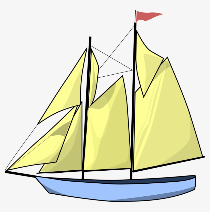 Sailboat Sailing Ship Yacht - Sailboat Clip Art, transparent png download