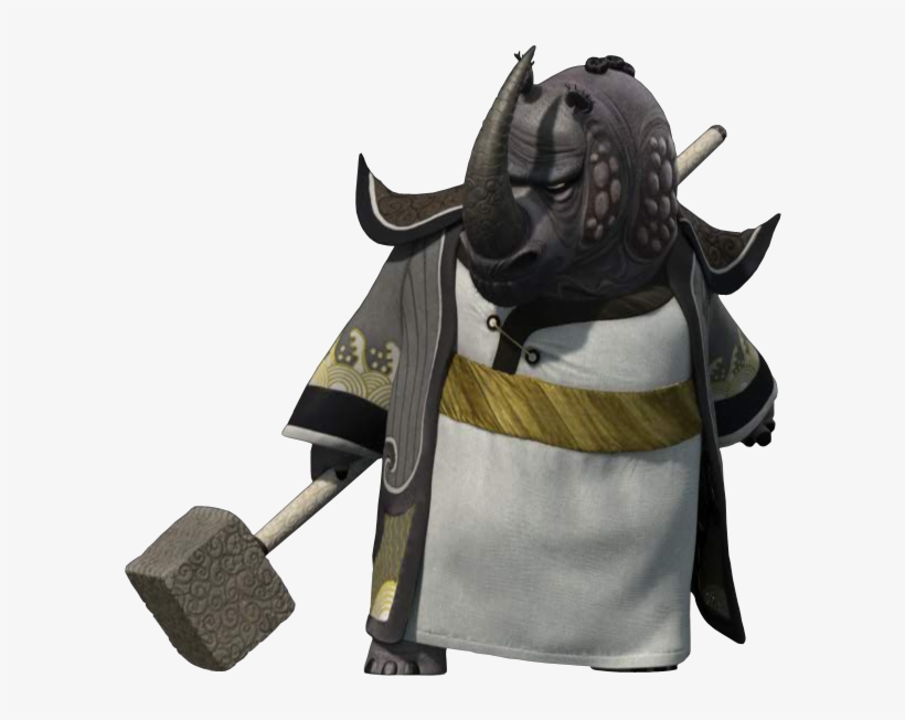 Master Thundering Rhino - Kung Fu Panda 2 Master Thundering Rhino Death, transparent png download