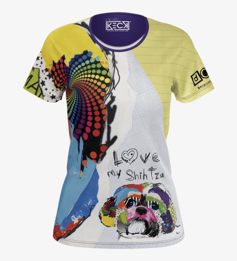 Shih Tzu Tshirts - Shih Tzu House Paint And Wall Painting On Canvas No, transparent png download