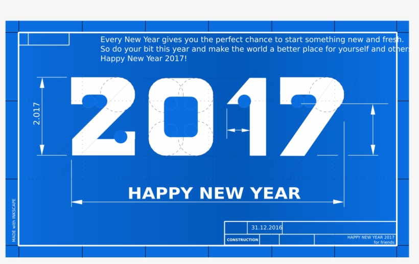 This Free Icons Png Design Of Happy New Year Blueprint, transparent png download