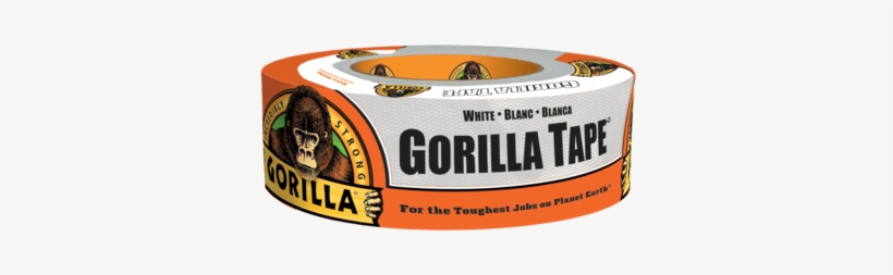 White Gorilla Tape - Gorilla Glue 6025001 Duct Tape, White, 1.88-in. X 30-yds., transparent png download