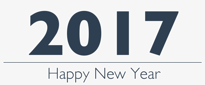 Happy New Year 2017 - Electric Blue, transparent png download