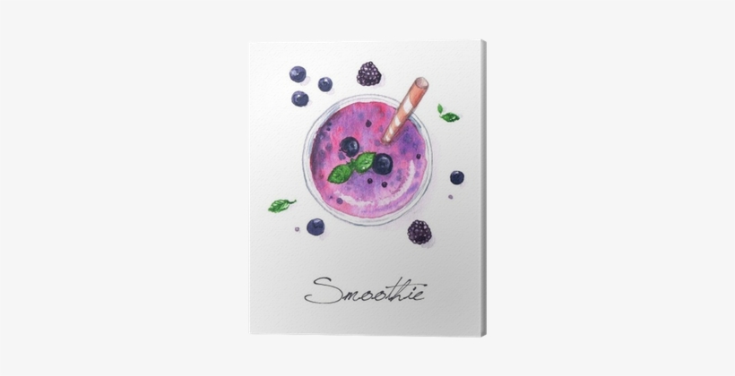 Watercolor Food Painting - Smoothie Watercolour, transparent png download