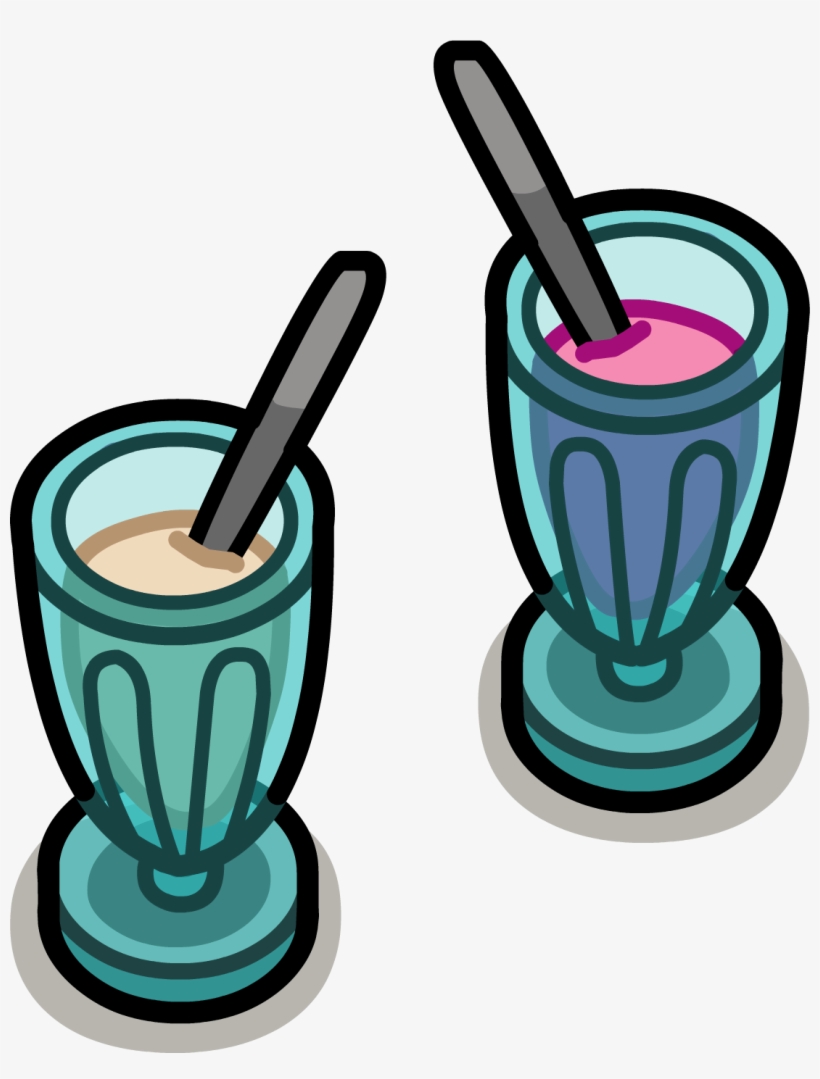 Milkshakes - Club Penguin Cookies And Milk, transparent png download