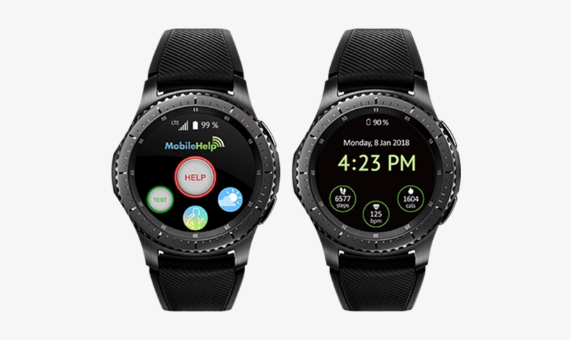 Stylish Smartwatch And Medical Alert In One - Samsung Gear S3 Frontier Smartwatch, transparent png download