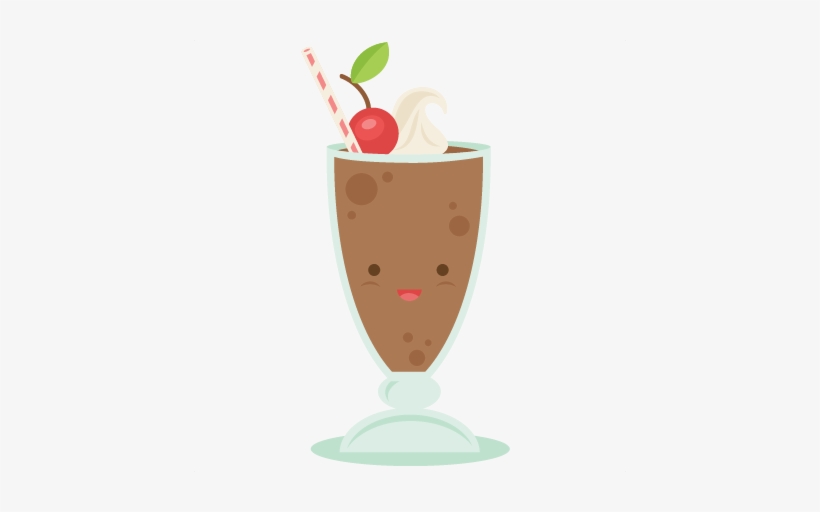 Banner Stock Happy Chocolate Shake Svg Scrapbook Cut - Cute Shake, transparent png download