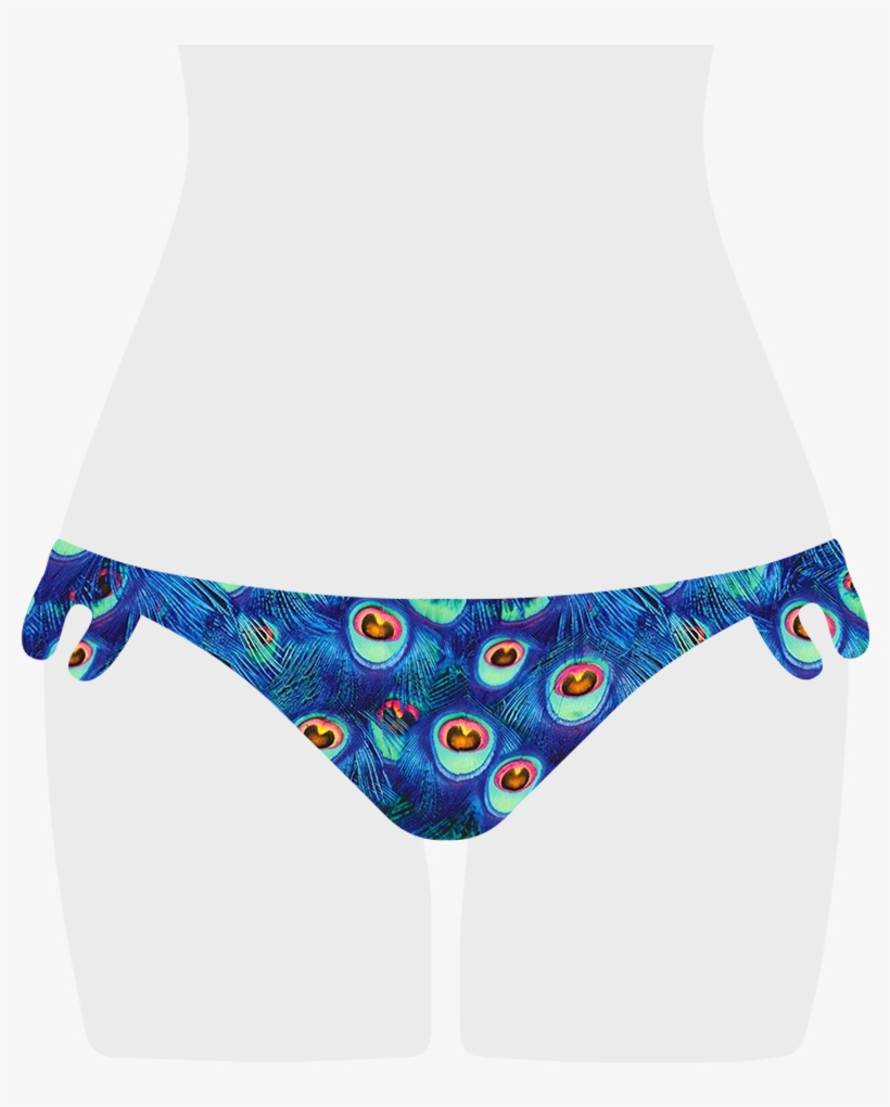 Peacock Flora Bikini Bottom, transparent png download