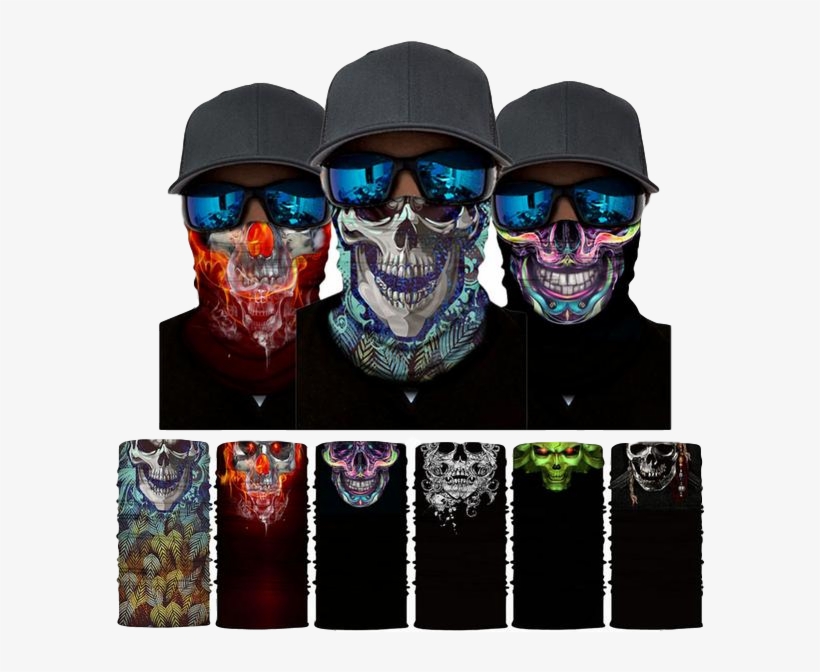 Face And Neck Protection Mask - Magic Headband Death Knight Pirate Scarf Skull Skeleton, transparent png download