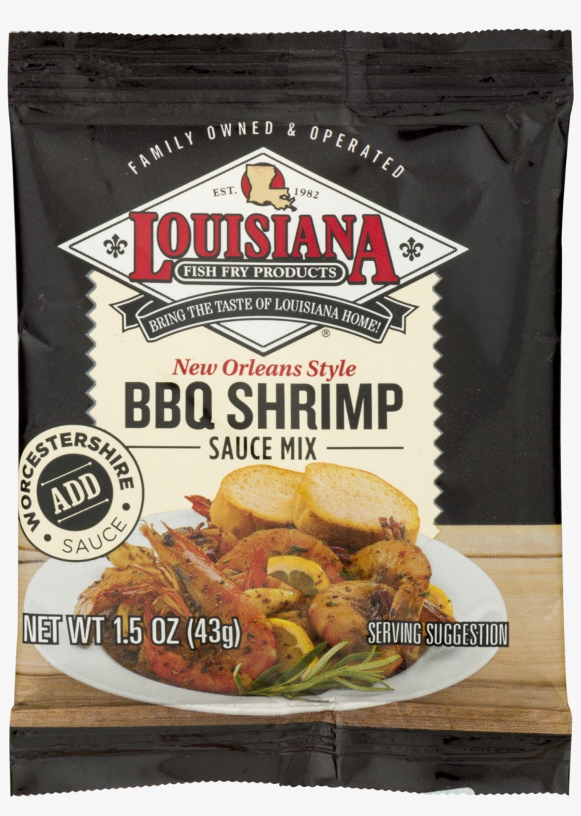 Louisiana Fish Fry Products New Orleans Style Bbq Shrimp - Louisiana Sauce Mix, Bbq Shrimp, New Orleans Style, transparent png download