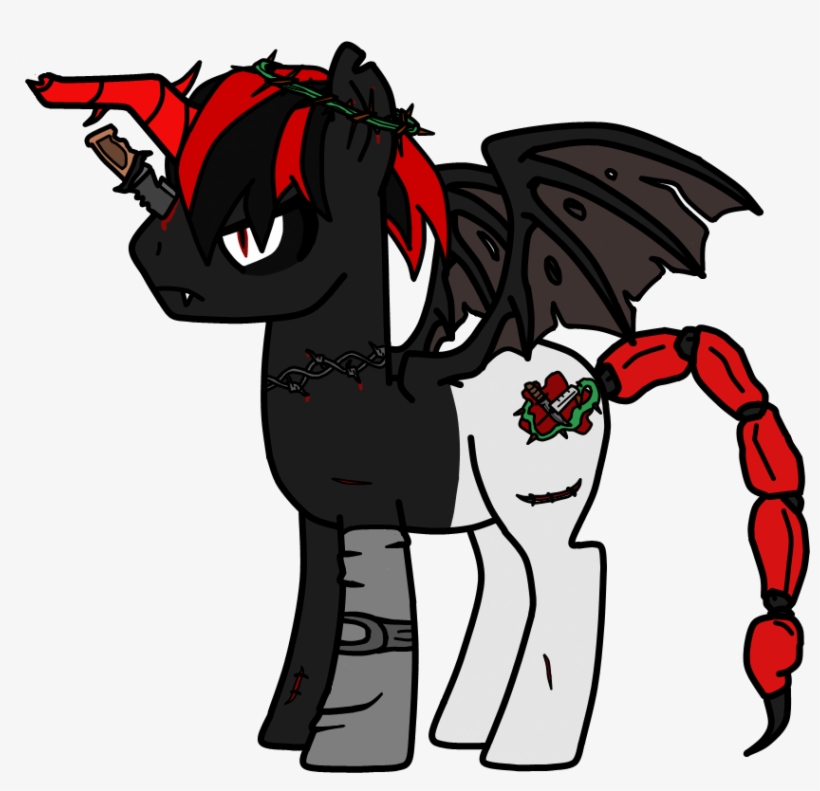 Alicorn, Artist Needed, Barbed Wire, Bat Pony, Bat - Winged Unicorn, transparent png download