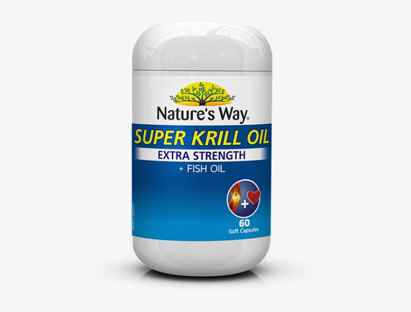 Nature's Way Super Krill Oil Extra Strength Fish Oil, transparent png download