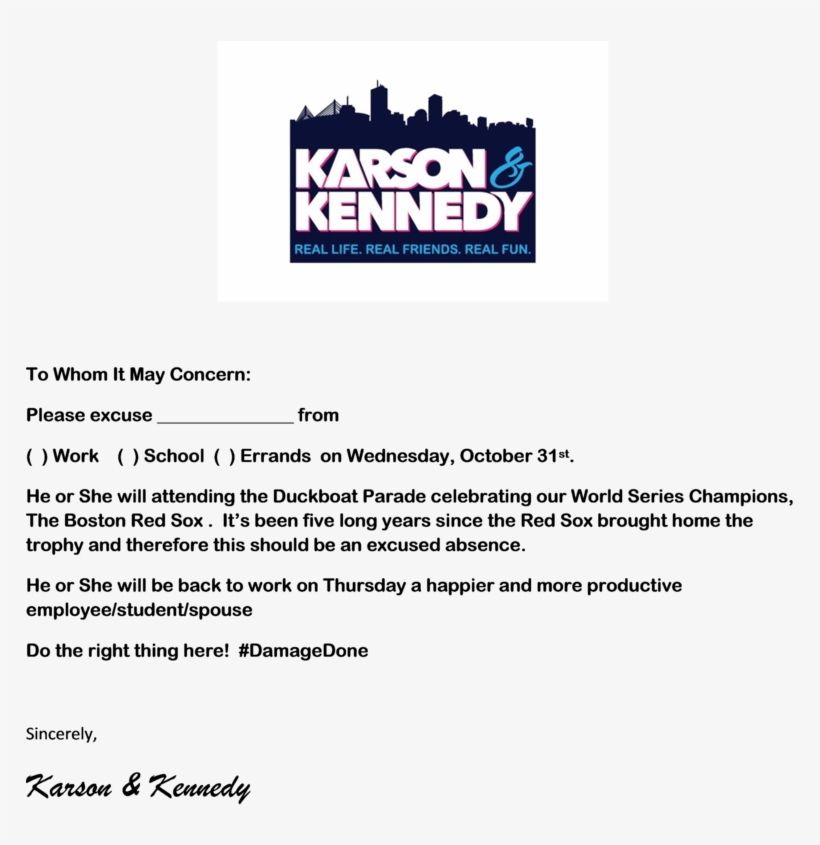 We Are Here To Help You We Have Your Excuse Letter - Document, transparent png download