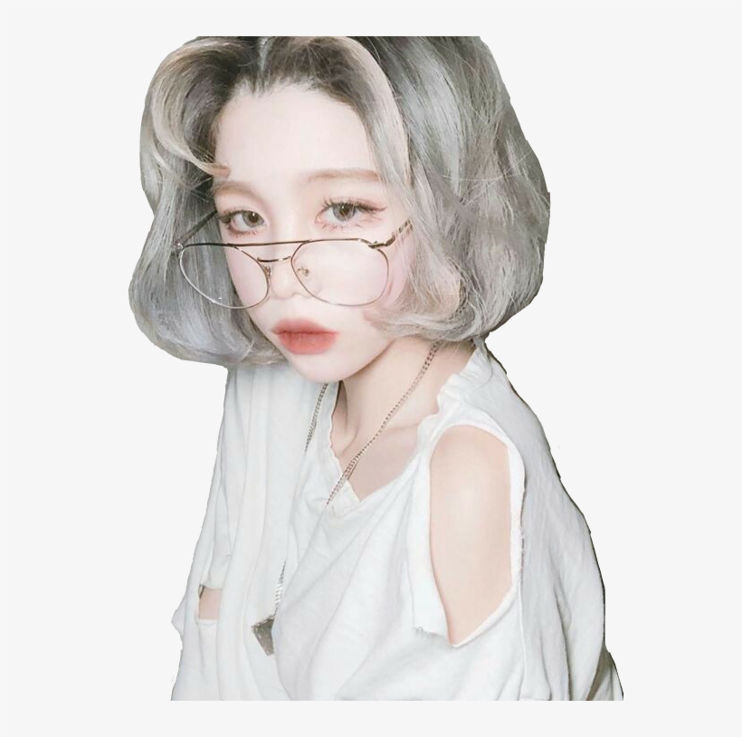Report Abuse - Ulzzang Girl White Hair, transparent png download