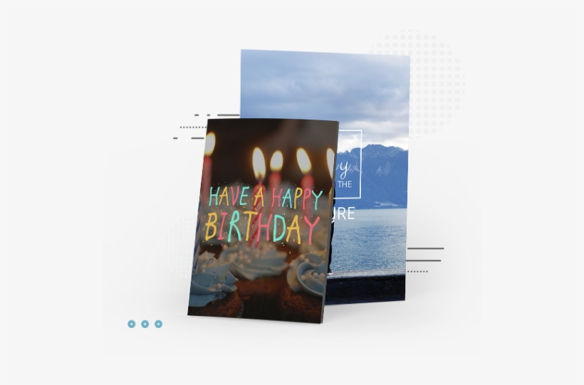 Make Your Own Printable Card - Geburtstags-kerzen-kleine Kuchen Postkarte, transparent png download