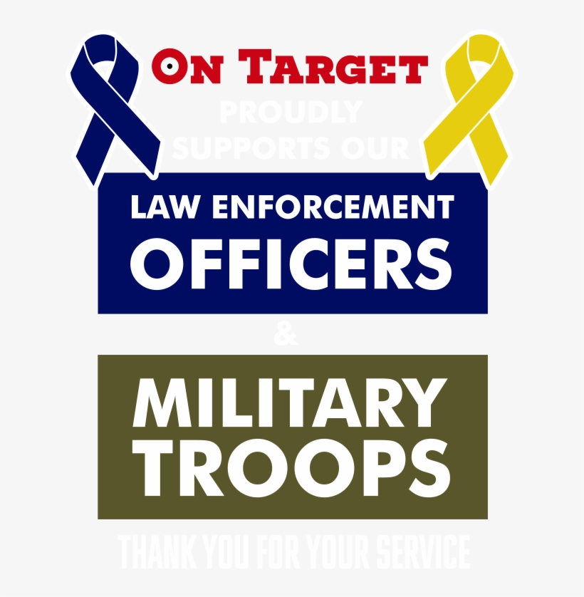 On Target Supports First Responders - 2 For 1, transparent png download