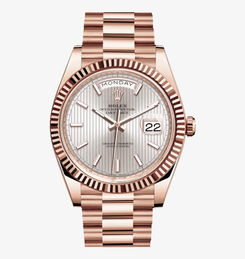 Rolex Day-date 228235 40mm Sundust Strip Motif Index - Rolex Day-date 40 228239, transparent png download
