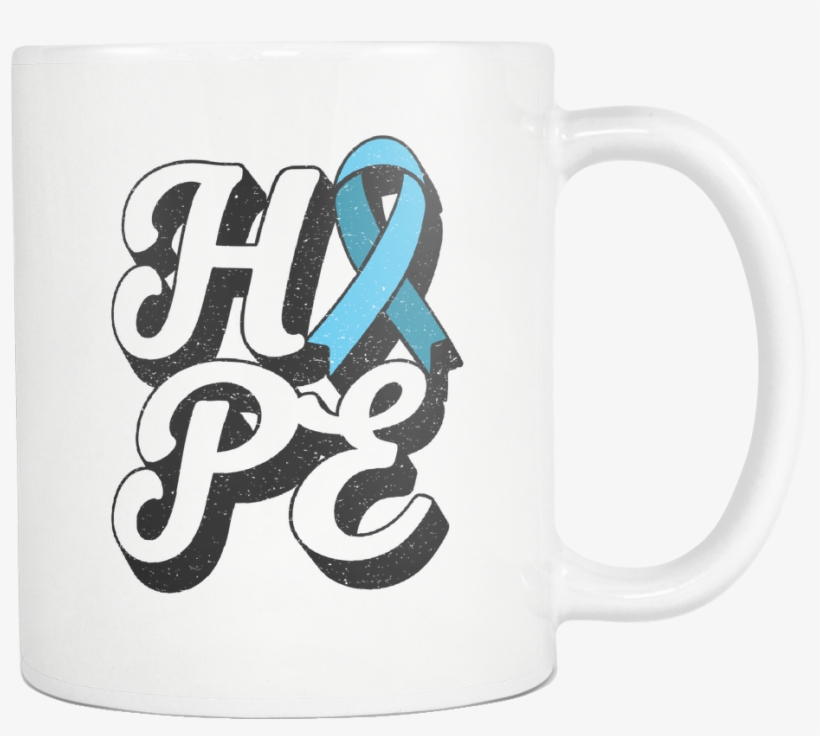 Hope For Cure Prostate Cancer Awareness Light Blue - Prostate Cancer, transparent png download