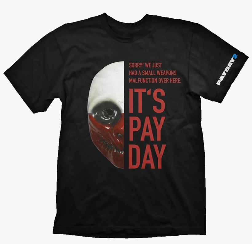 Payday 2 T-shirt Wolf Mask - Payday 2 T Shirt, transparent png download