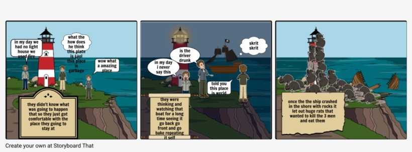 Three Skeleton Sea Storyboard - Cartoon, transparent png download