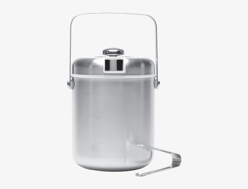Ice Bucket With Tongs - Service Ideas Ibt15bs Wine Supplies, transparent png download