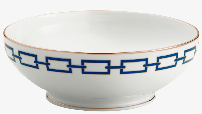Richard Ginori Catene Nero Salad Bowl, transparent png download