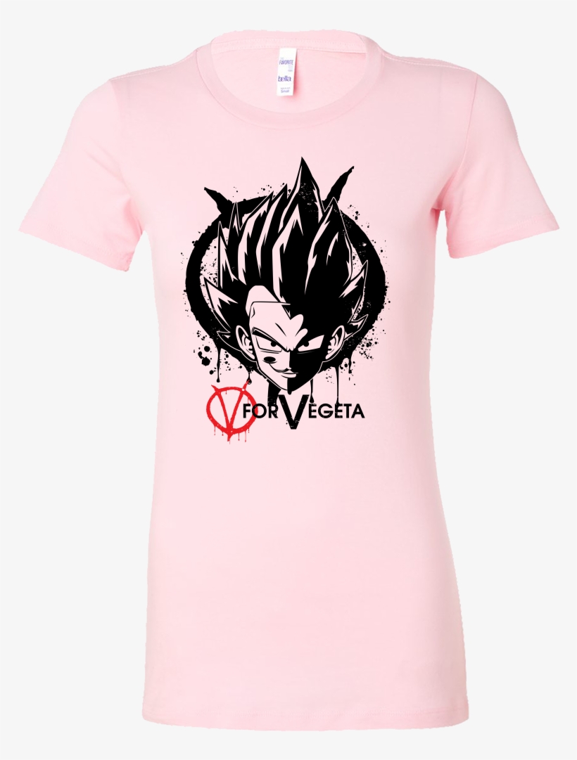 Super Saiyan Vegeta V Vendetta Woman Short Sleeve T - T-shirt, transparent png download