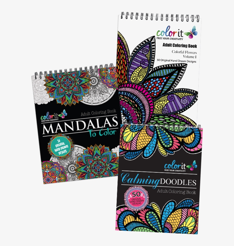 Colorit Classic Doodles Flowers Mandala V=1513980677 - 50 Original Hand Drawn Mandala Designs By Colorit Adult, transparent png download