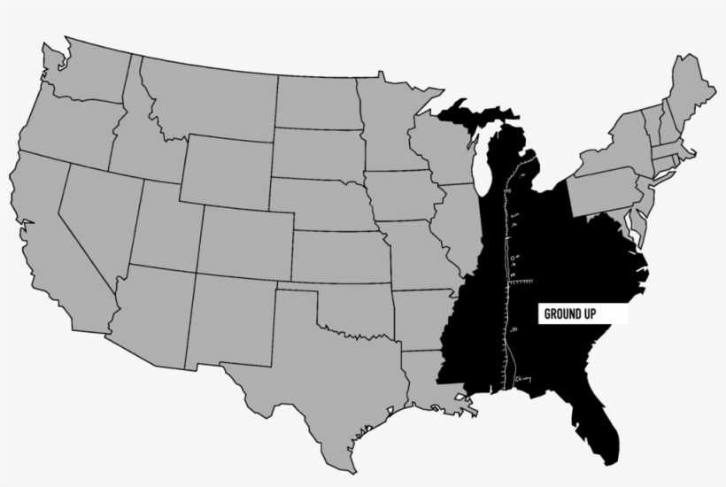 Gumap - Us Map Silhouette, transparent png download