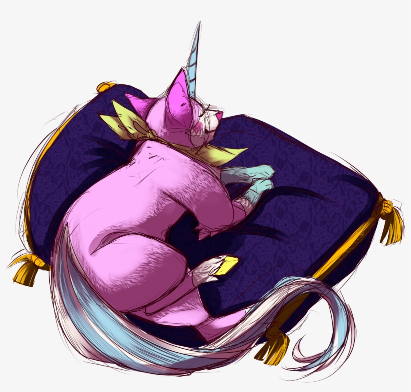 Napping Unikitty, transparent png download